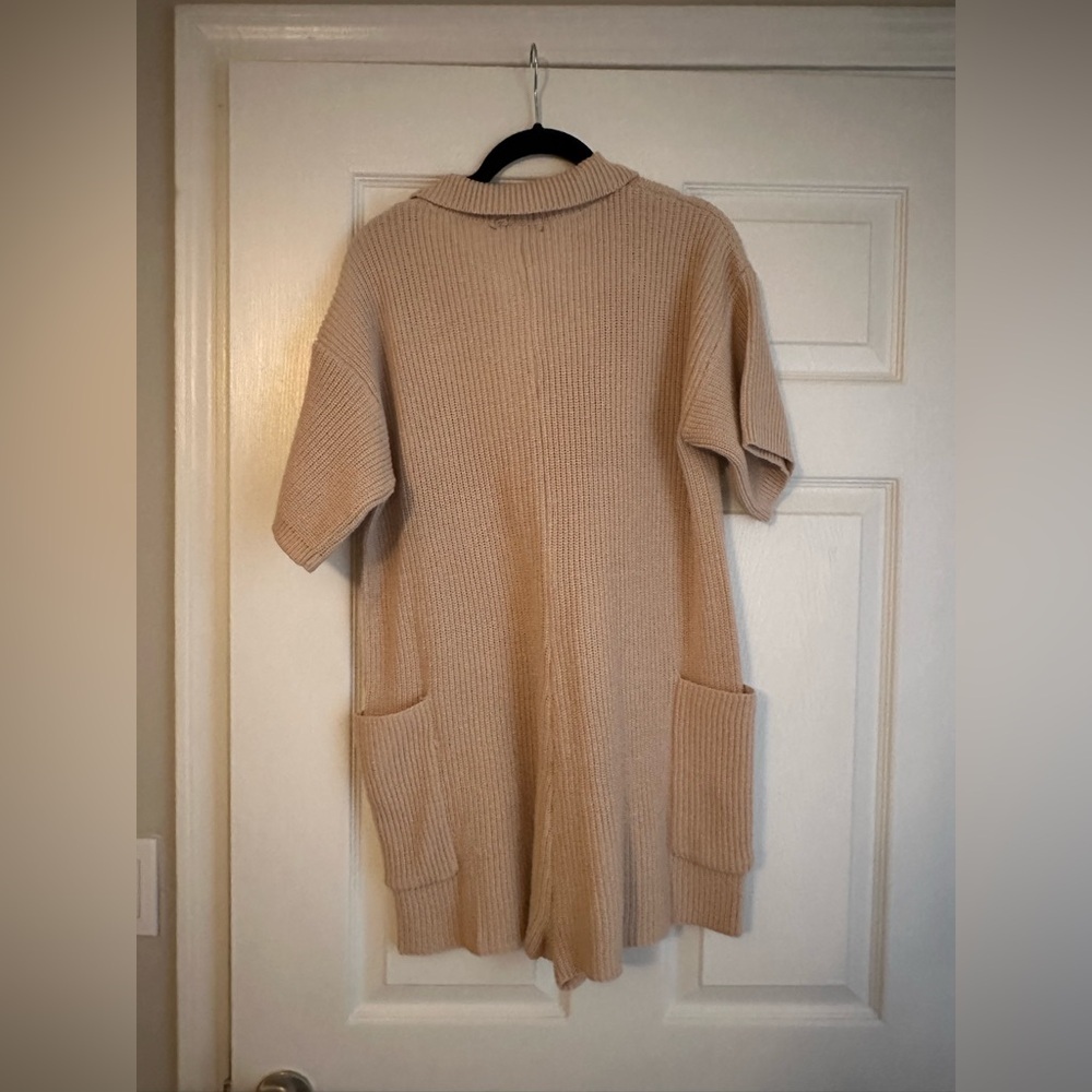 NWOT Button-up Pocket Sweater Romper - Picture 6 of 6
